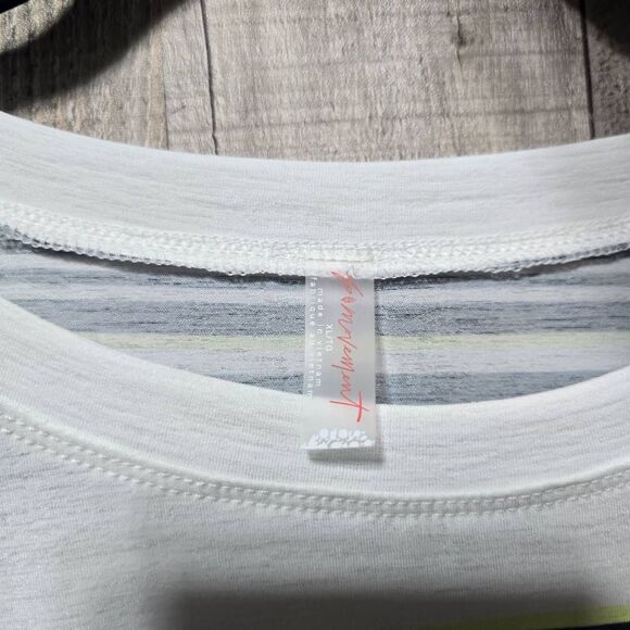 Free People FP Movement Sport Mode Stripe Muscle Top Tank Ruched NWT - Picture 8 of 9